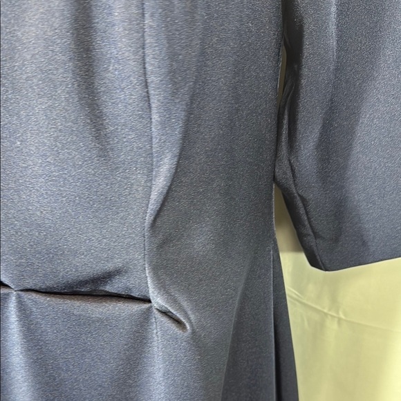 La Femme Navy Blue Sheath Gown Short Sleeve Size 14 - Picture 5 of 9